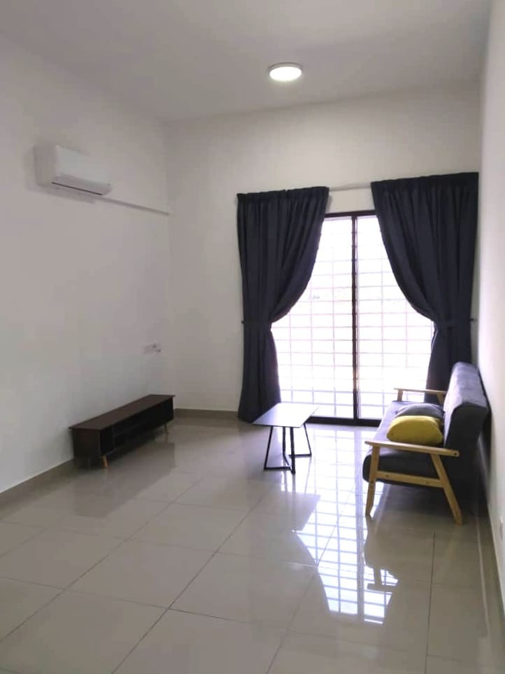 Brand New Corner Lot Service Apartment, Partly Furnished & Renovated with Large Back Yard Balcony and 2 Side By Side Car Parks.