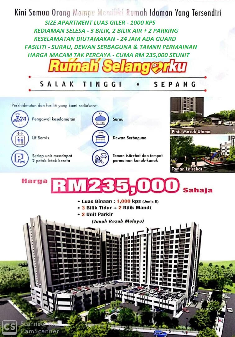 Pangsapuri Baru Mampu Milik Salak Tinggi Sgor For Sale Rm235 000 By Mutazar Edgeprop My
