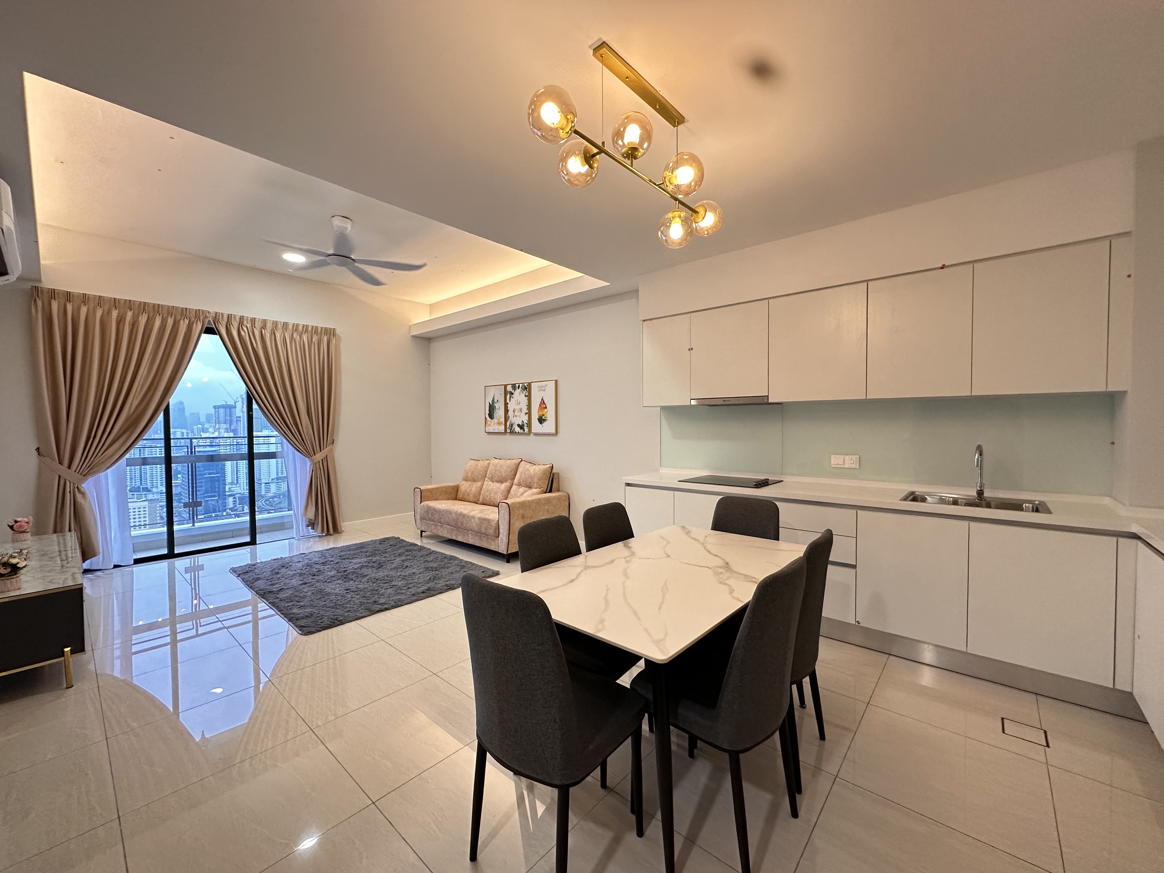 Unit with balcony. Superb KL City view