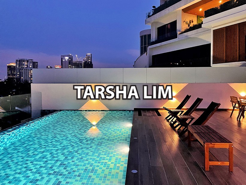 Super low density unique linked villa comes with privite good size swimming pool and bar entertainment storey with great Bangsar and KL City view