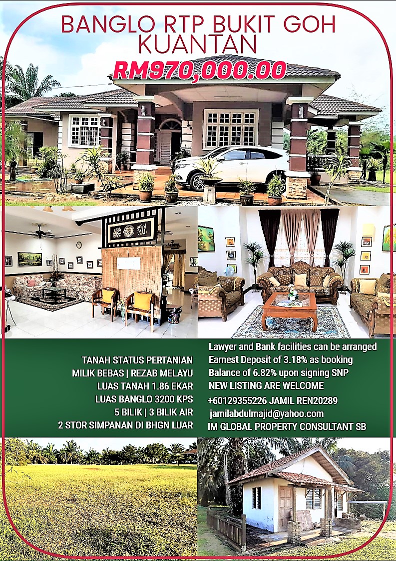 Banglo Setingkat Dengan Tanah Luas Rtp Bukit Goh For Sale Rm970 000 By Jamil Edgeprop My