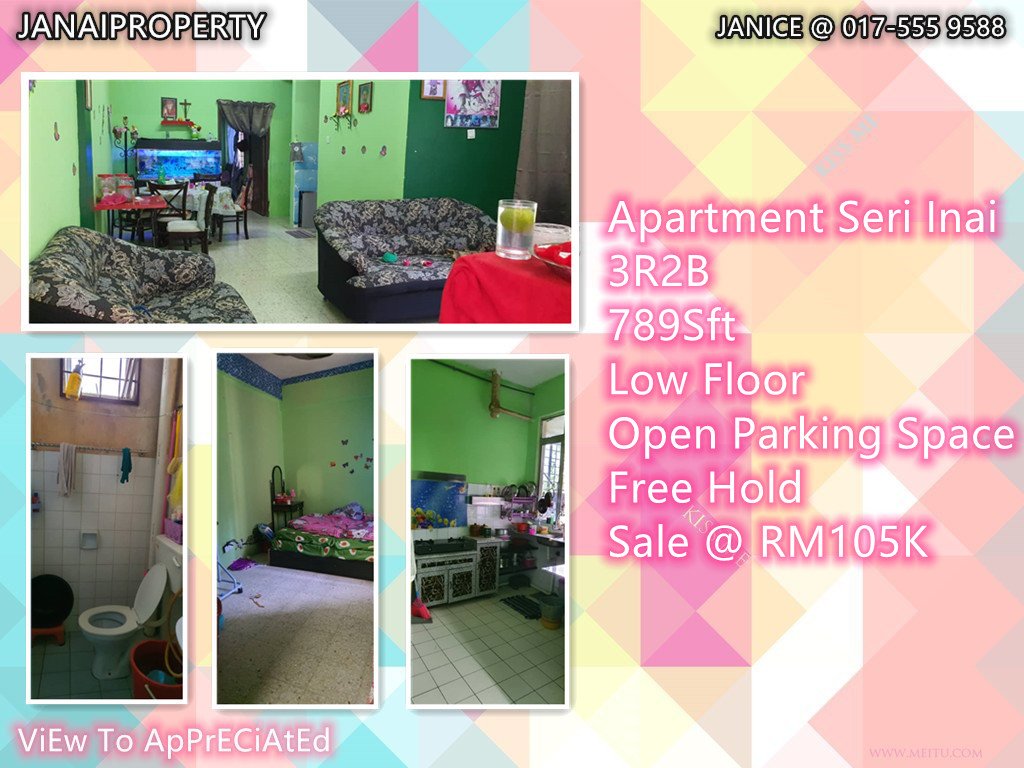 Pangsapuri Seri Inai Intermediate Flat 3 Bedrooms For Rent In Serendah Selangor Iproperty Com My