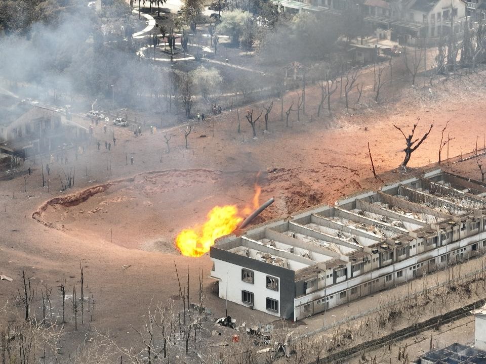 The incident resulted in 87 houses being completely destroyed and 148 others requiring repairs. (Photo from social media)