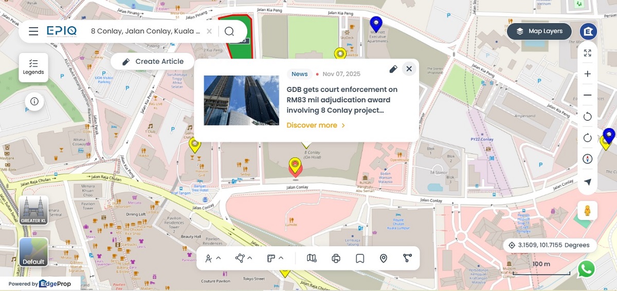 Location of the 8 Conlay project (Source: EPIQ)