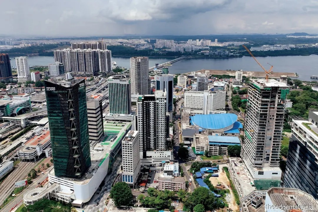 Aerial view of Johor Bahru