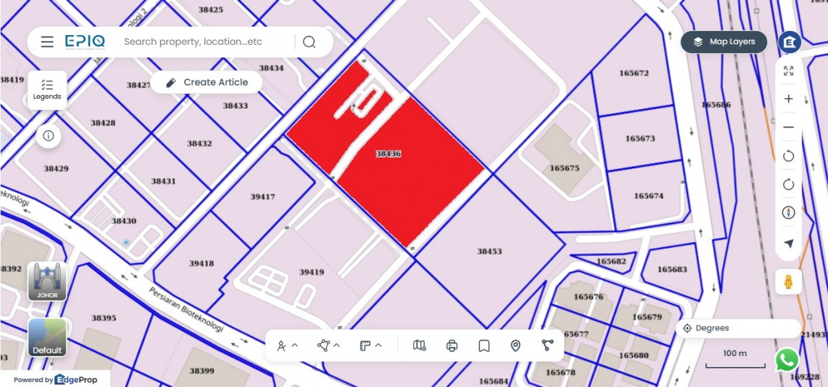 This is the Airtrunk (Lot 38436) main site office within the larger JHB1 campus (Source: EPIQ)