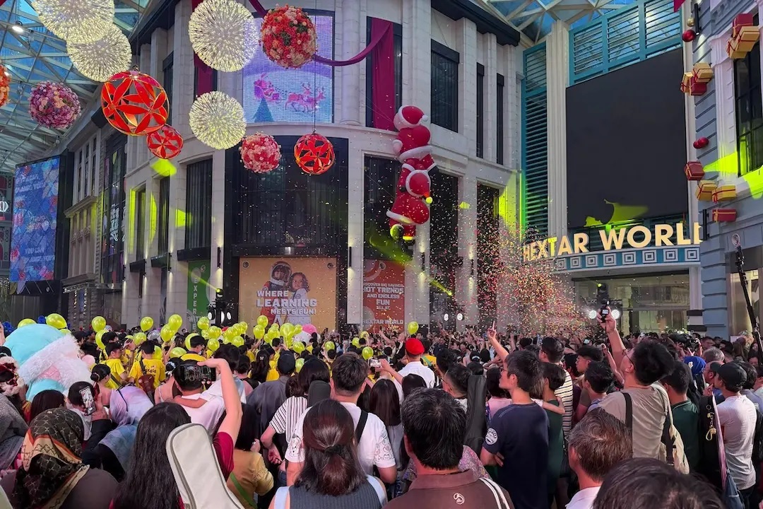 The opening of the 1.8 million sq ft Hextar World at Empire City in Petaling Jaya on Nov 29, 2025.