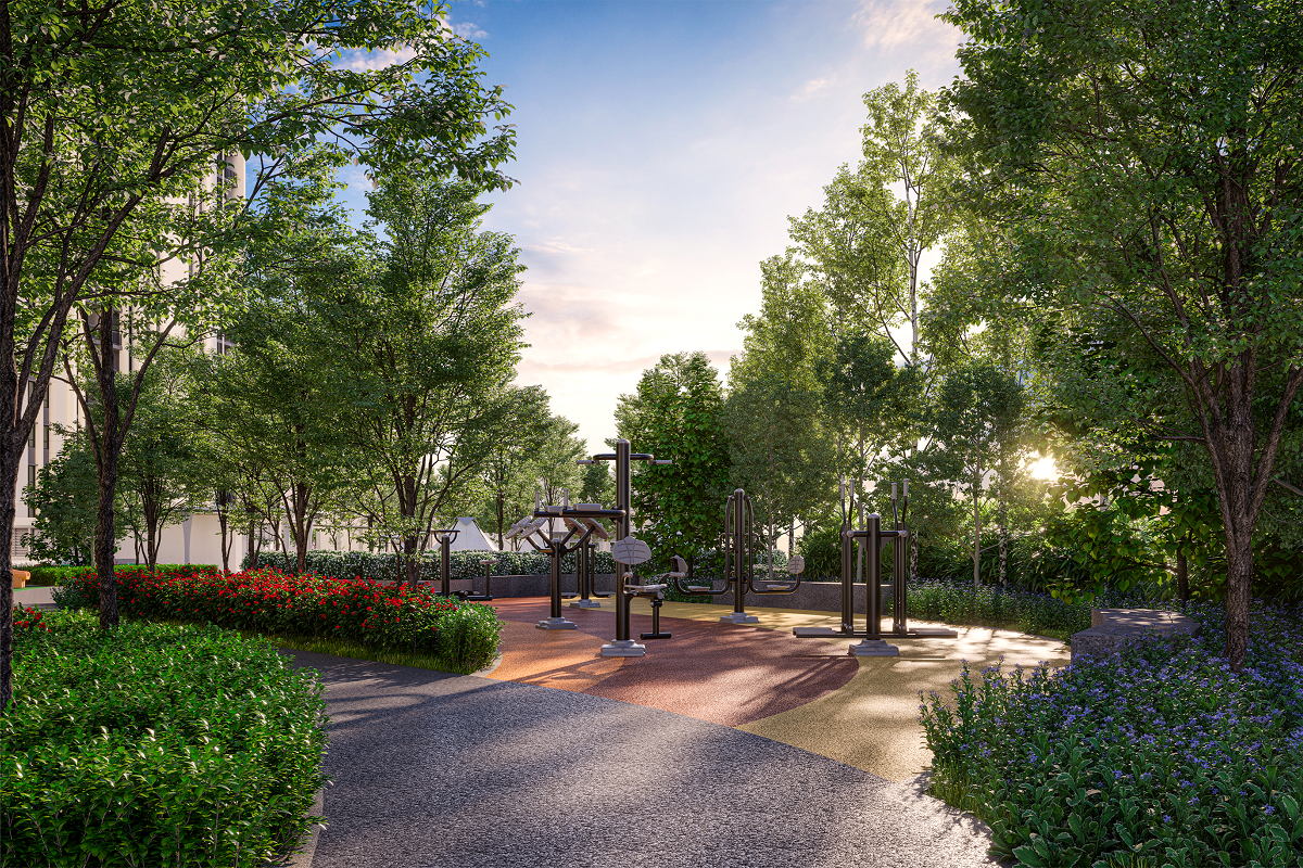 Elderly-friendly fitness station