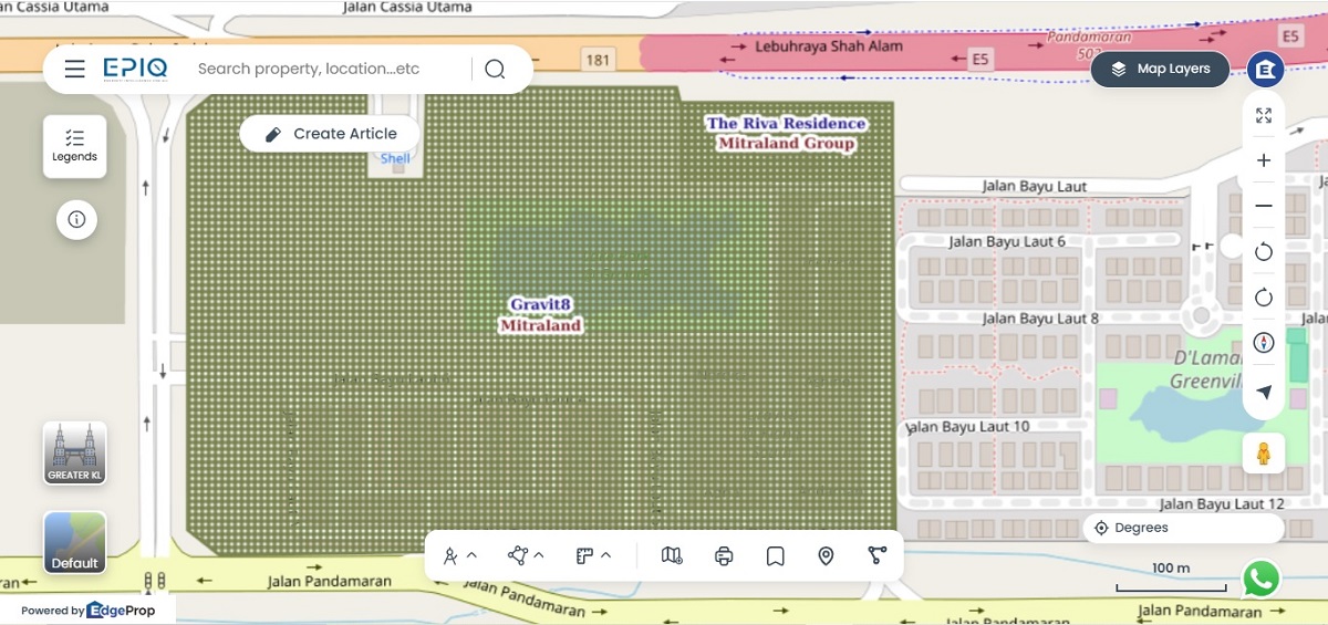 Novva Nexus office tower is located within the Gravit8 development (Source: EPIQ)
