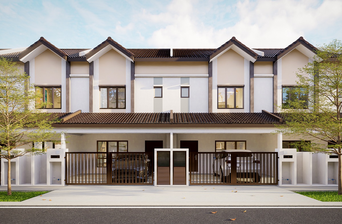 Erica double-storey terrace homes in Taman Setia Tropika (S P Setia)