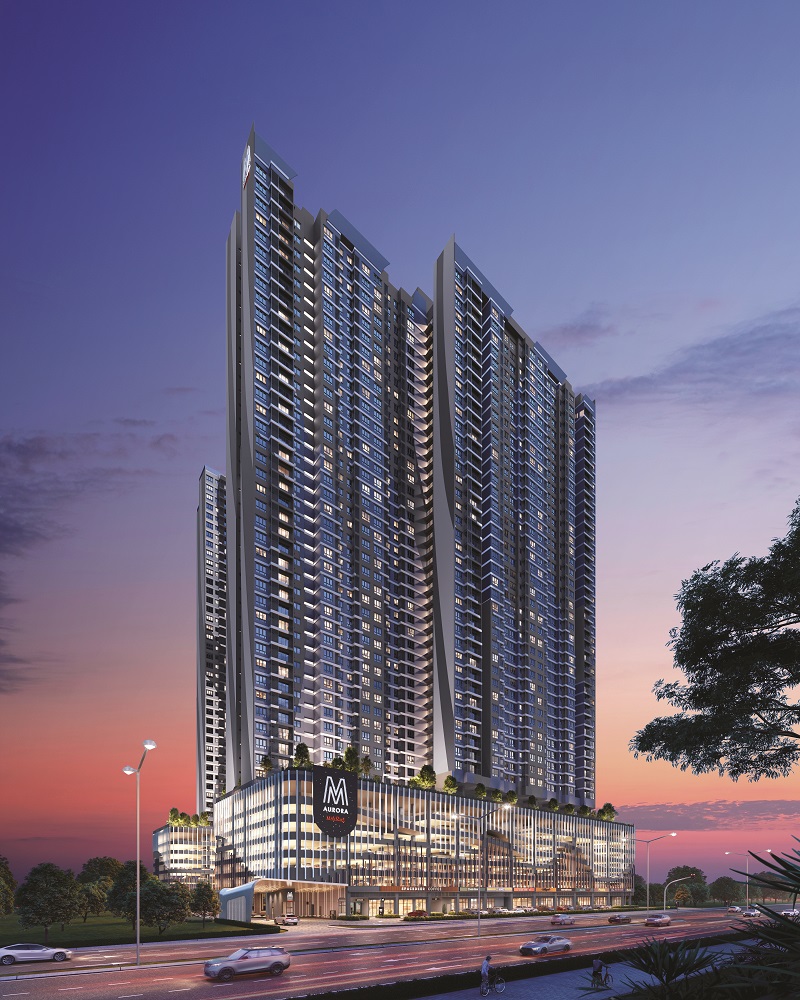 M Aurora — the latest freehold serviced residence on Old Klang Road, featuring 1,544 units across two 46-storey towers on a 5.24-acre site (All images by Mah Sing)