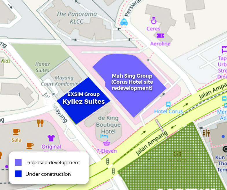 Exsim’s Kyliez Suites rises alongside the redevelopment of the Corus Hotel site, adding new residential vibrancy to the city centre.