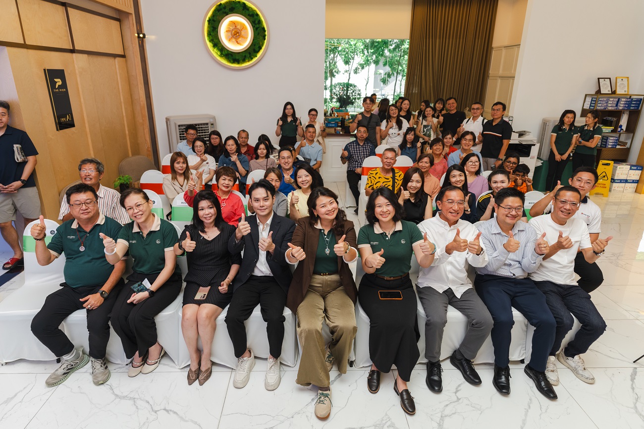 Asia Green and The Ark Properties pose for a group photo with invited guests after formalising their collaboration at The Pier.