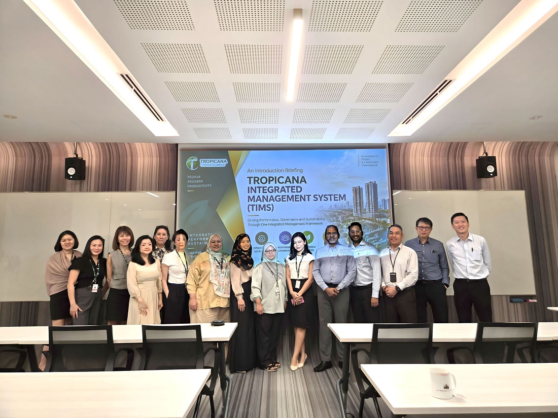 Running till end of 2027, Tropicana has embarked on TIMS, an initiative designed to streamline processes, strengthen governance, and enhance organisational performance through a unified management approach. (Photo by Tropicana Corp)