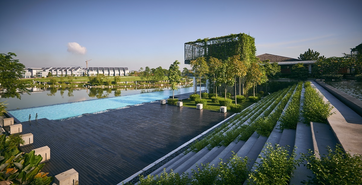 A serene sanctuary beyond a home, featuring a private high end waterfront clubhouse for relaxation and quality time with friends and family.