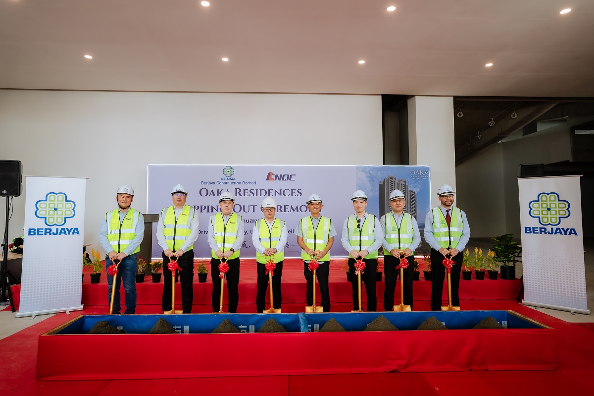 Berjaya Hartanah’s OAKA Residences reaches structural completion with a topping-out ceremony
