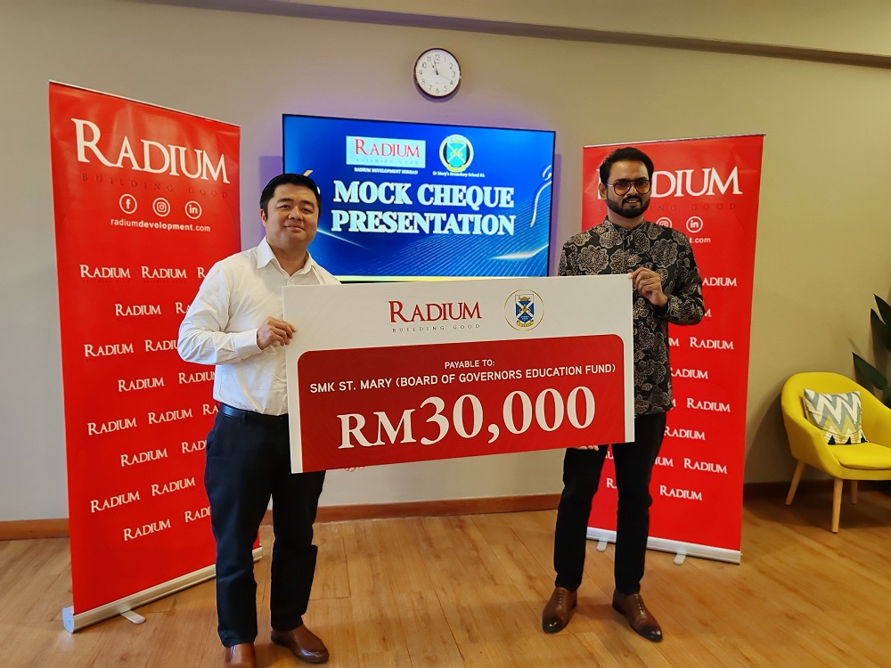 Radium Development contributes RM30,000 to upgrade facilities at SMK St Mary