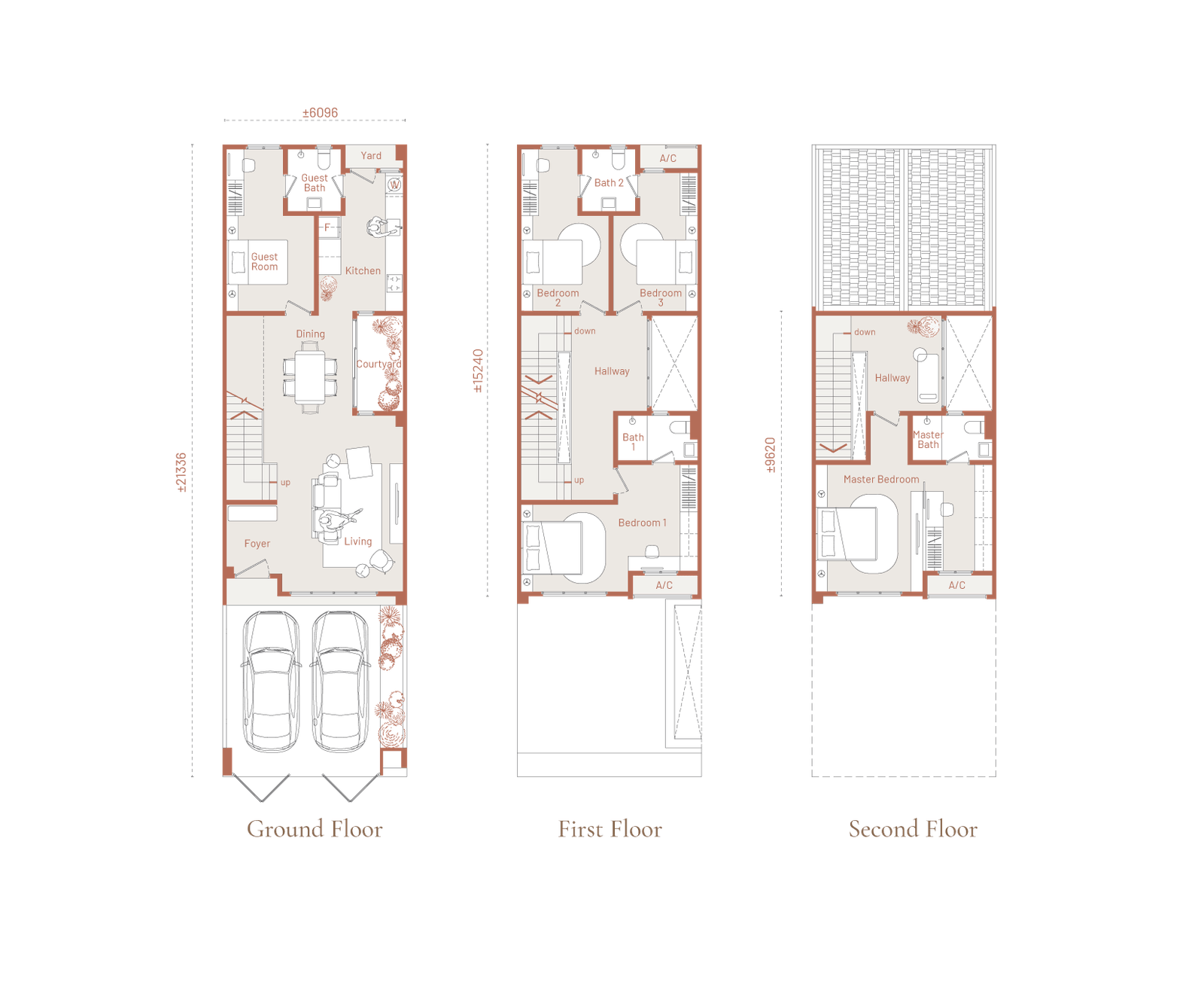 Phase 2 Type 2 (Intermediate Unit) . 2,856 sq ft . 5 Bedrooms + 4 Bathrooms