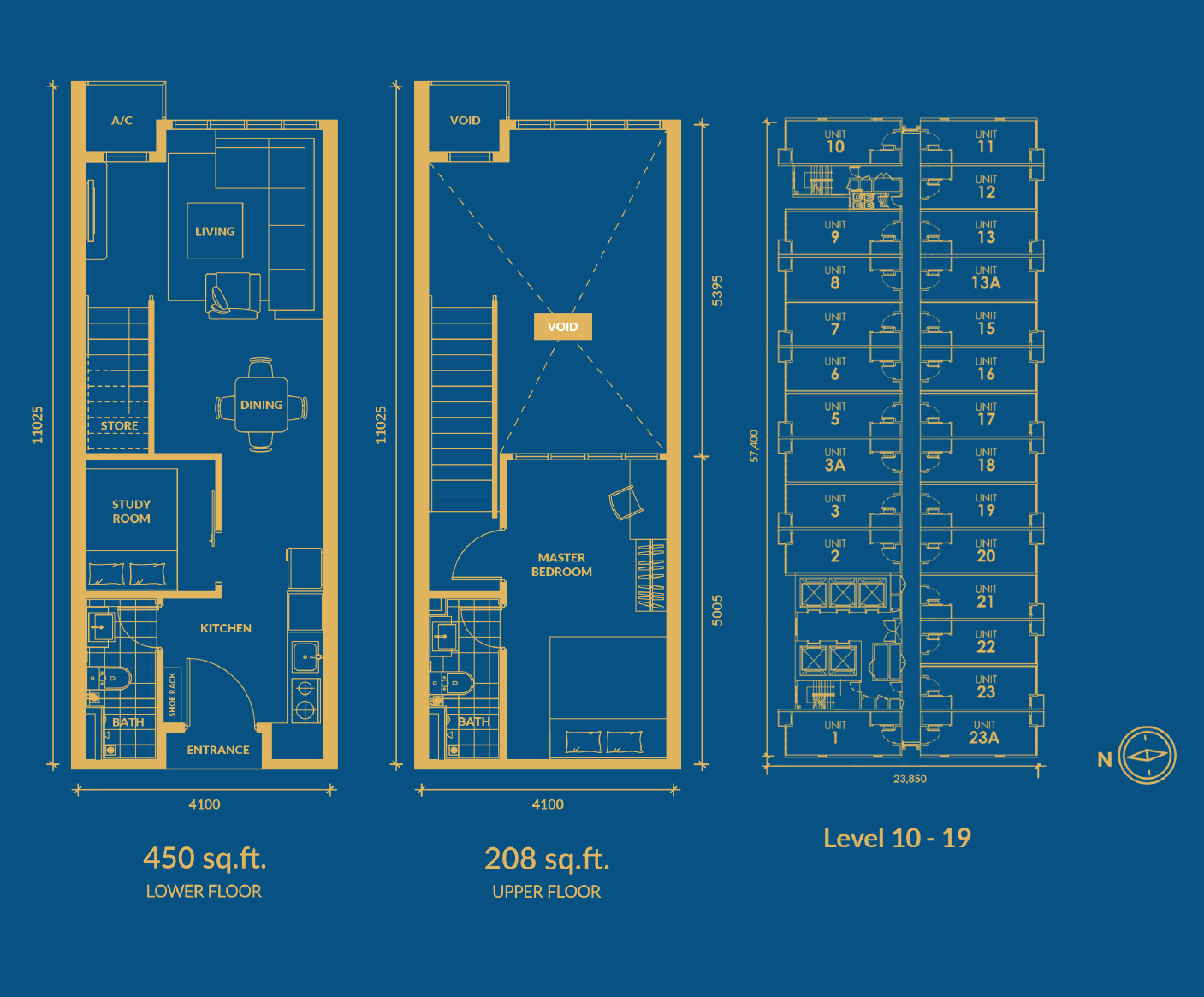 Soho-Suites_V3-03 . TYPE A . Unit Size 658 Sqft