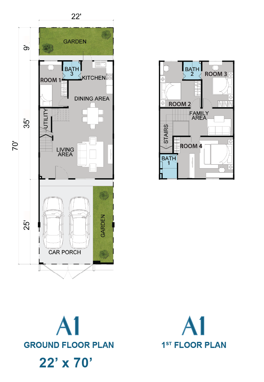 Floor plan (Type A1)
