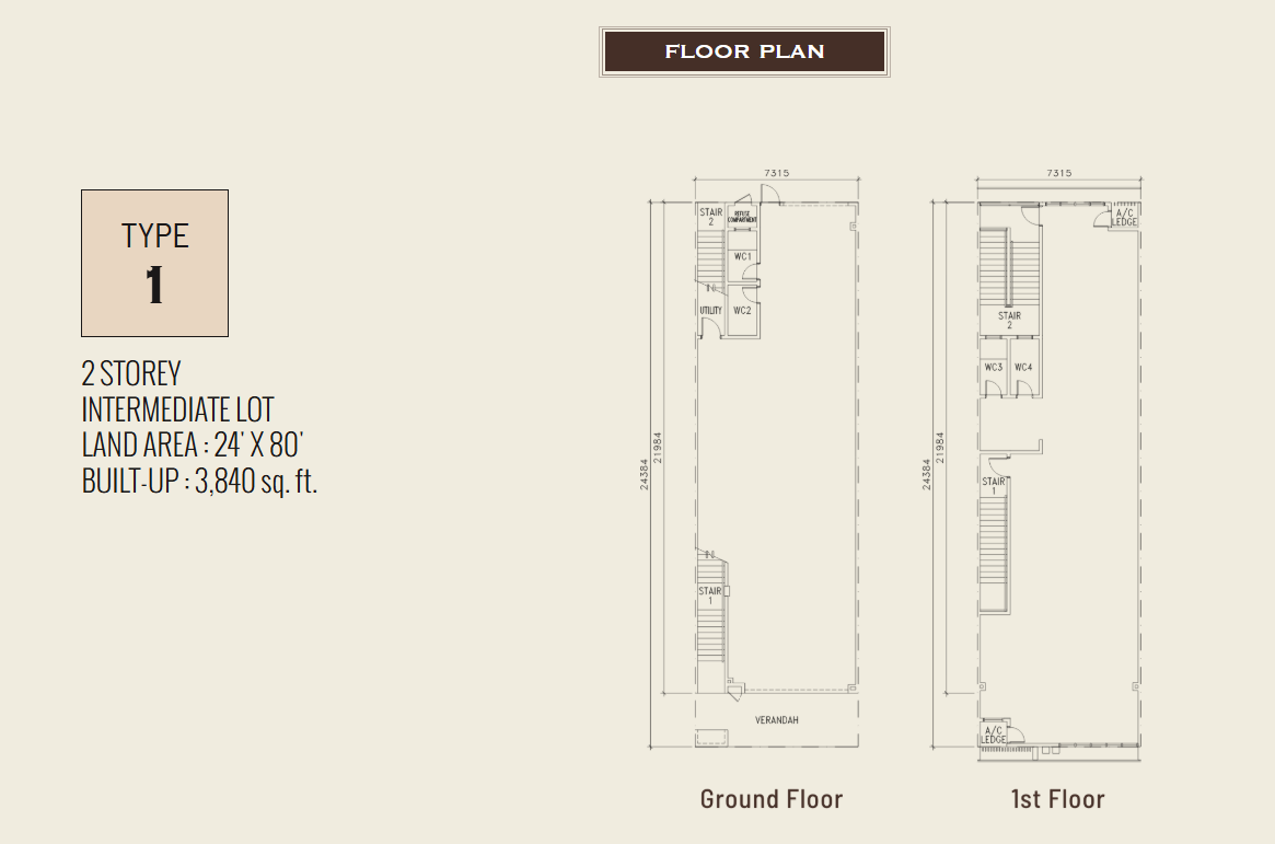 Floor plan Type 1