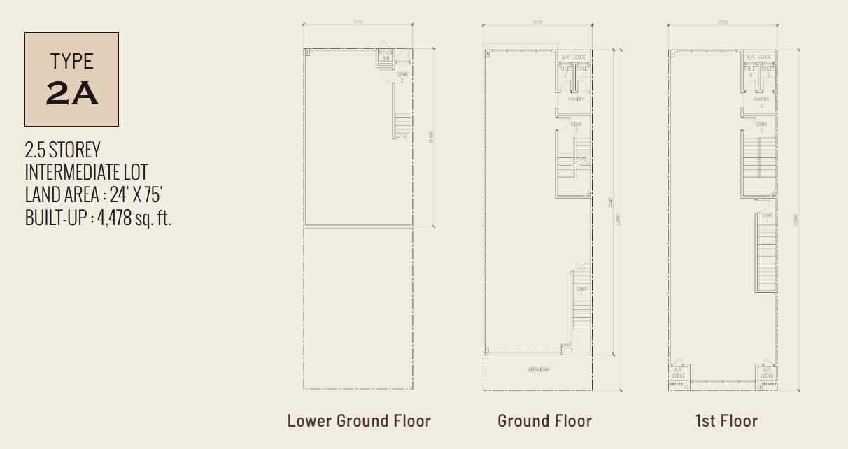Floor plan (Type 2A)