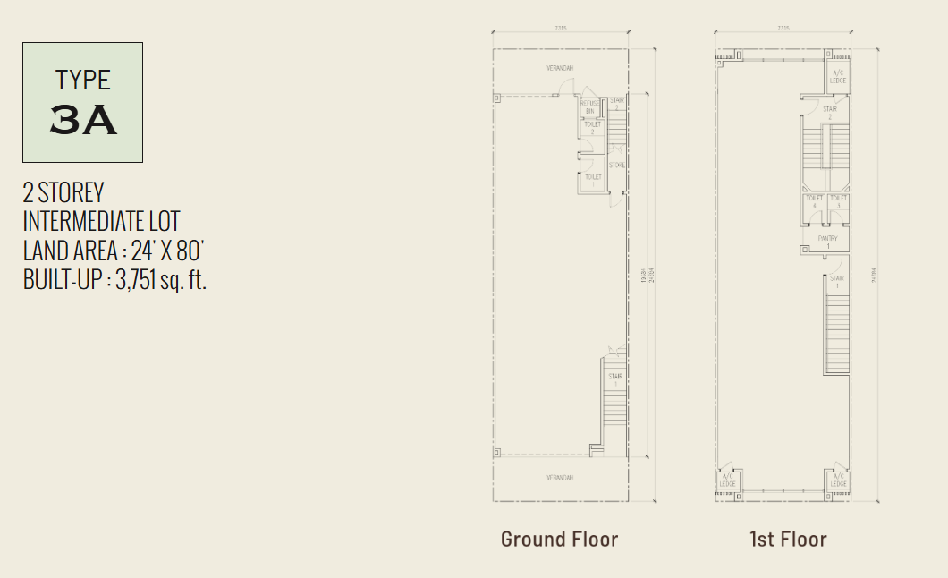 Floor plan (Type 3A)