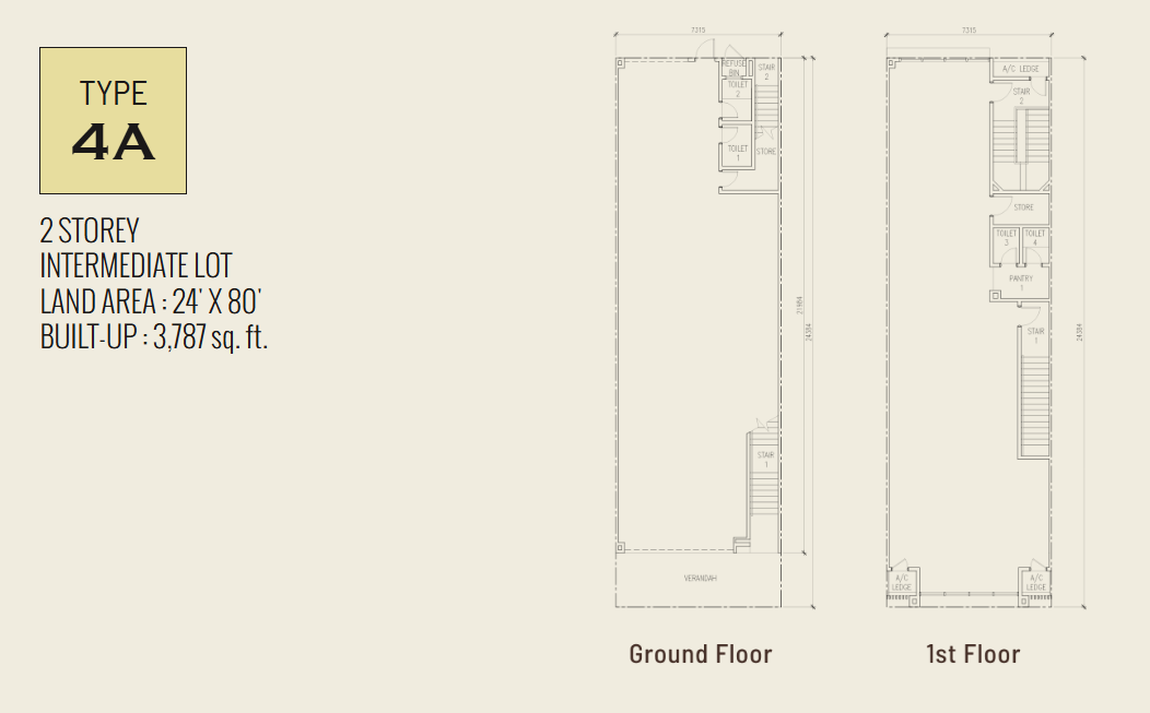 Floor plan (Type 4A)