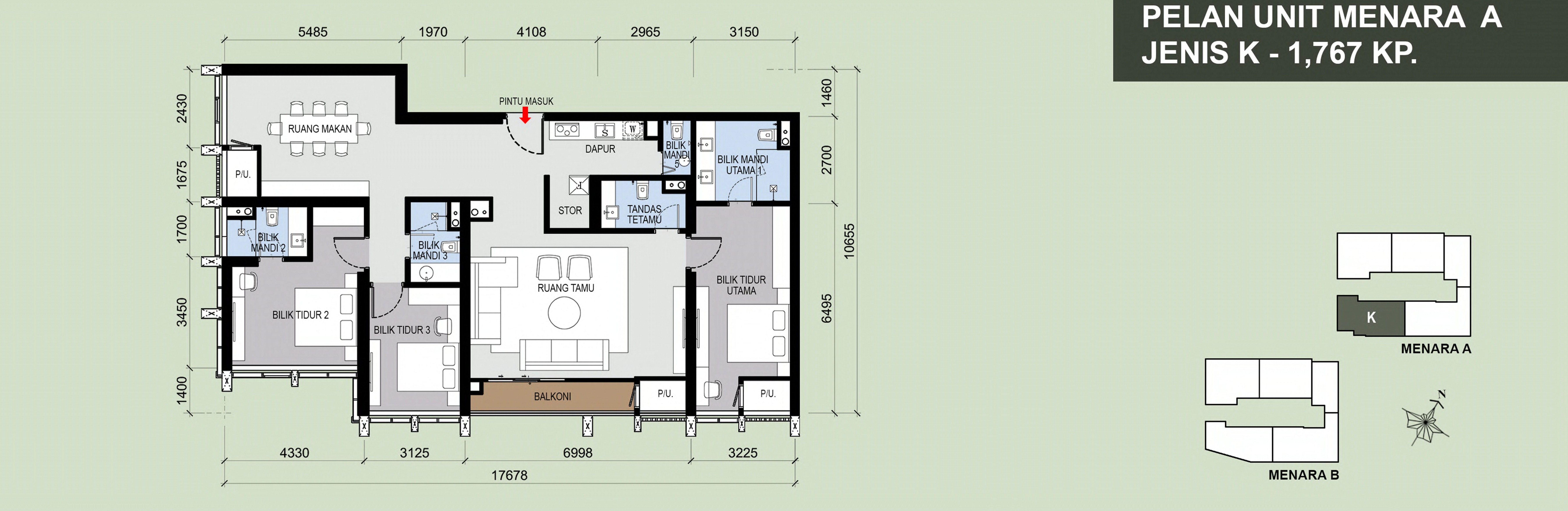 Type K . 1,767 sq ft