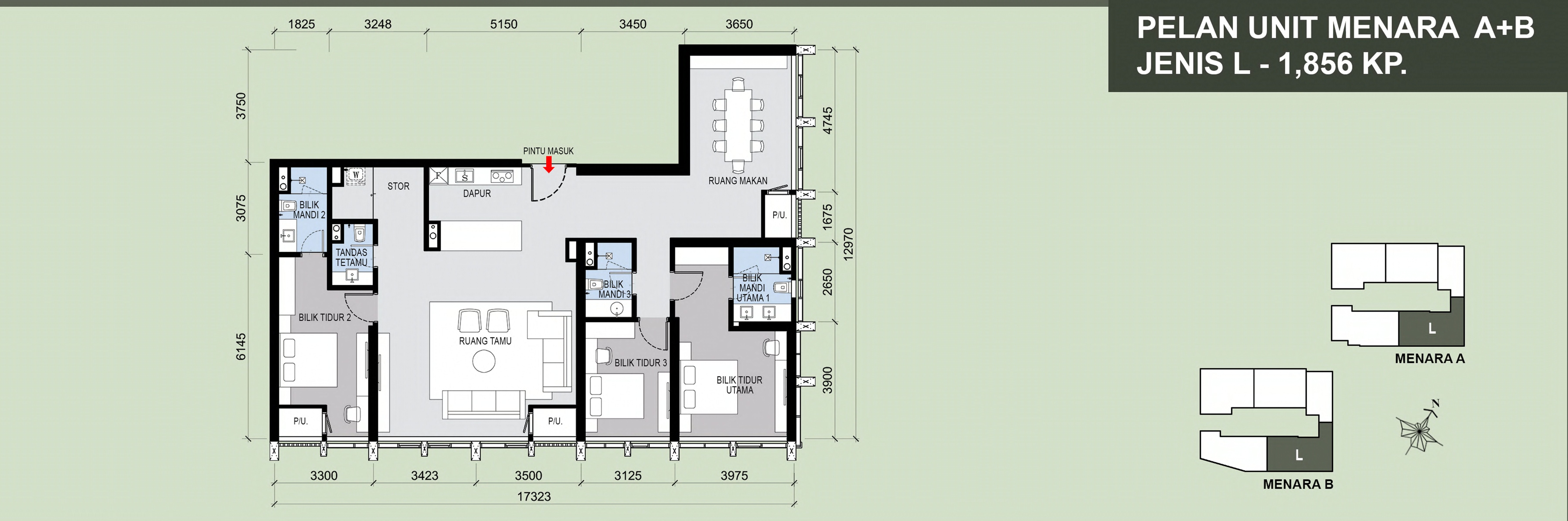 Type L . 1,856 sq ft