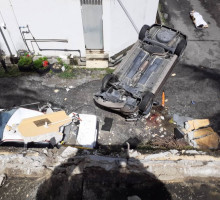 Woman killed after car plunges from Penang condo carpark  