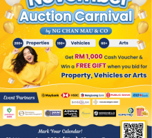 Malaysia’s first-ever auction carnival happening on Nov 21 in KL