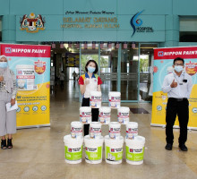 Nippon Paint donates over 1,000 litres of anti-viral paint to Sungai Buloh Hospital