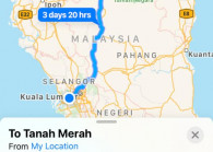 The route taken by Matnoe Poksu Din. (Photo by Matnoe Poksu Din via Facebook)
