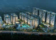 Aerial view (night)