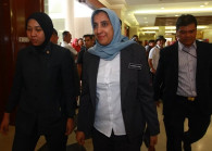 MACC chief commissioner Latheefa Koya at the Kuala Lumpur Courts Complex today. (Photo by Patrick Goh/The Edge)