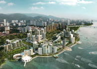 Artist impression of Penang WorldCity, one of several projects in Penang to be built on reclaimed land. (Photo by: Penang state government)