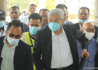 Datuk Seri Ahmad Zahid Hamidi at the Kuala Lumpur Courts Complex today. (Photo by Mohd Suhaimi Mohamed Yusuf/The Edge)