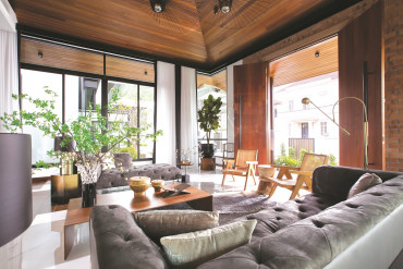 Modern interpretation of kampung house 