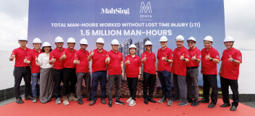 Mah Sing tops out fully-sold M Zenya, targets completion 13 months ahead of schedule