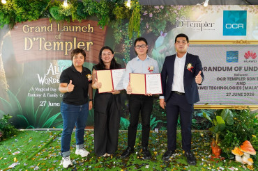OCR launches RM344 mil D’Templer Hilltop Residences, signs Huawei smart living collaboration