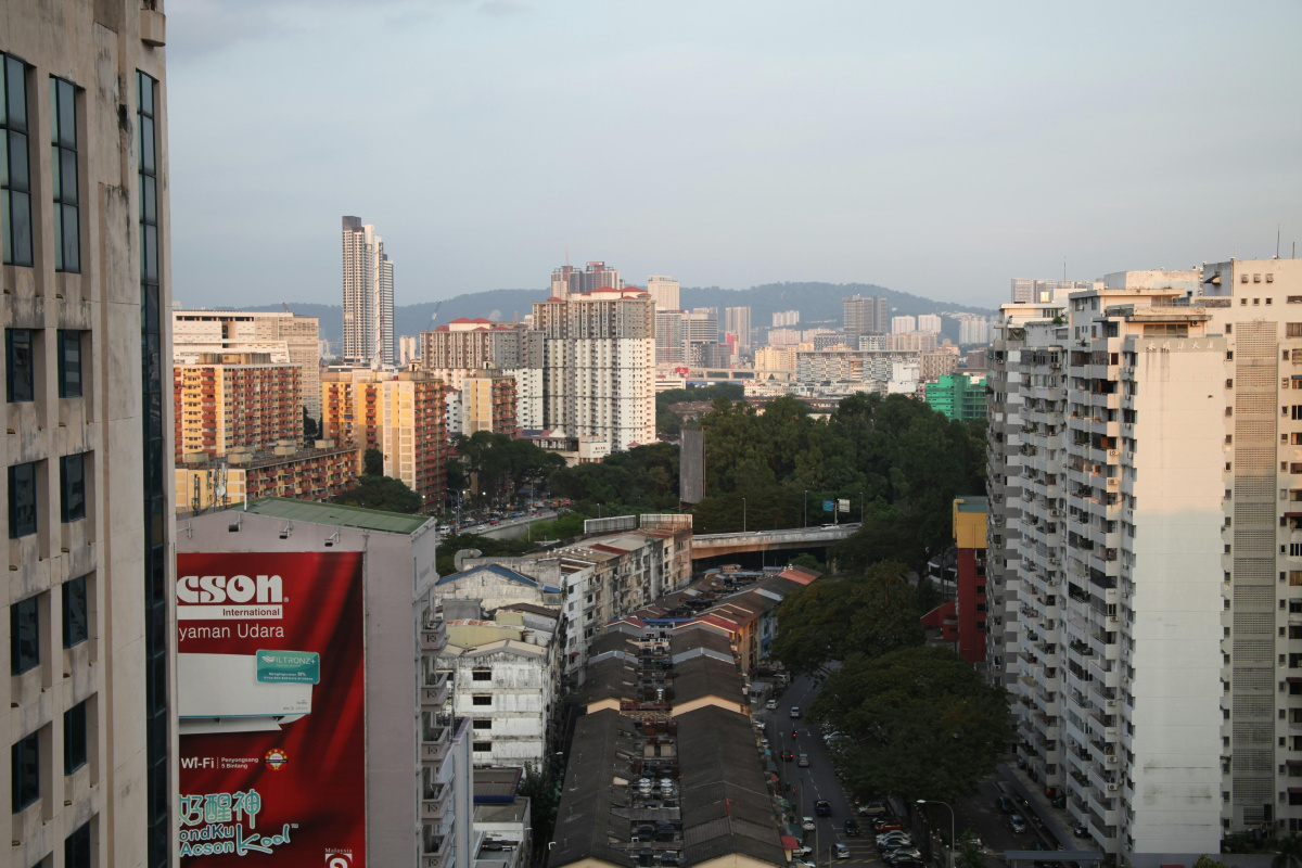 High-end apartment views from KLCC