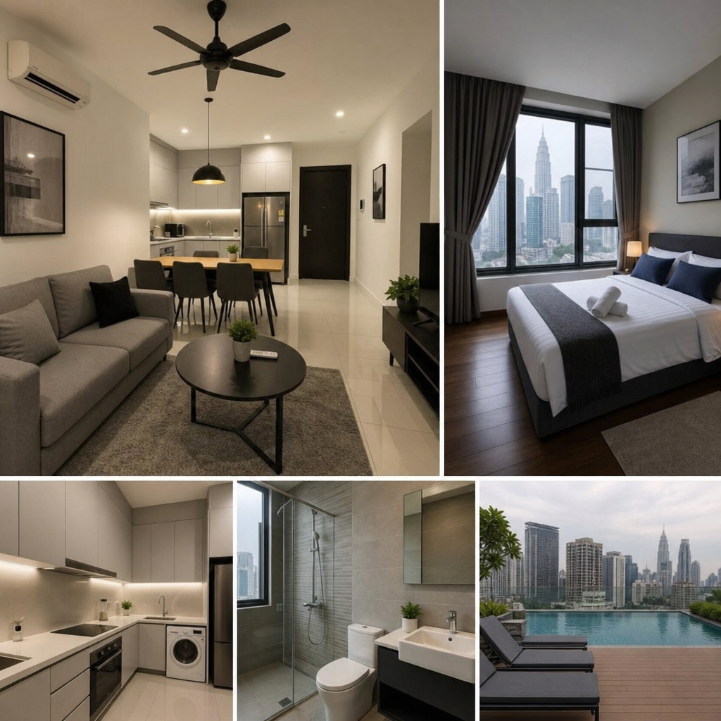 Modern apartments in Bukit Bintang